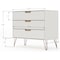 Manhattan Comfort Rockefeller Dresser and Nightstand Set, Off White and Nature 104GMC3 - alternate 5